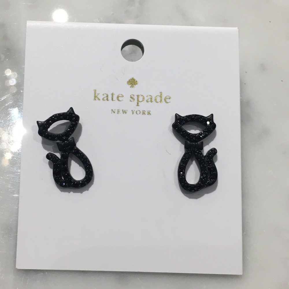 Kate Spade black cat🖤 🐈 earrings!! 💝
